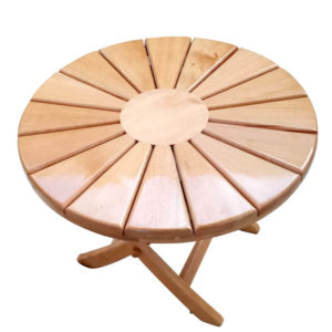 Table basse ronde pliable soleil TB004